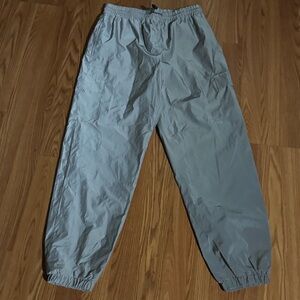 Forever 21 Gray Reflective Iridescent Jogger Space Pants Streetwear Hip Hop NWOT